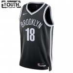 Maillot NBA Brooklyn Nets Yuta Watanabe 18 Nike 2022-23 Icon Edition Noir Swingman - Enfant